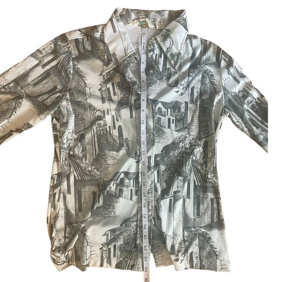 VTG Printed Blouse - Picture 10 of 10